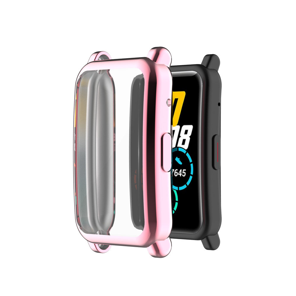 TPU Frame Soft Slim Cover Watch Case For Huawei Honor ES-Pink