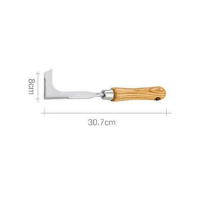 Stainless Steel Crevice Weeding Machete Tool L Shaped Grass Cutter Knife Weed Sickle, for Garden Lawn Yard Patio Terrace Paving Moss