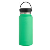 Stainless Steel Thermos Cup Wide Mouth Water Bottle for Outdoor Travel-MintGreen