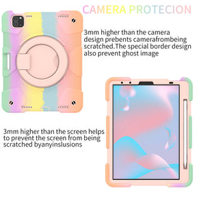 iPad Case For iPad Pro 11/Air 4 with 360¡ãSwivel Stand-Colorful Rose Gold