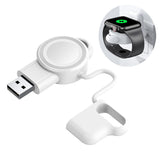 USB Portable Magnetic Watch Wireless Charger for Apple Watch 1/2/3/4/5/6/SE-White