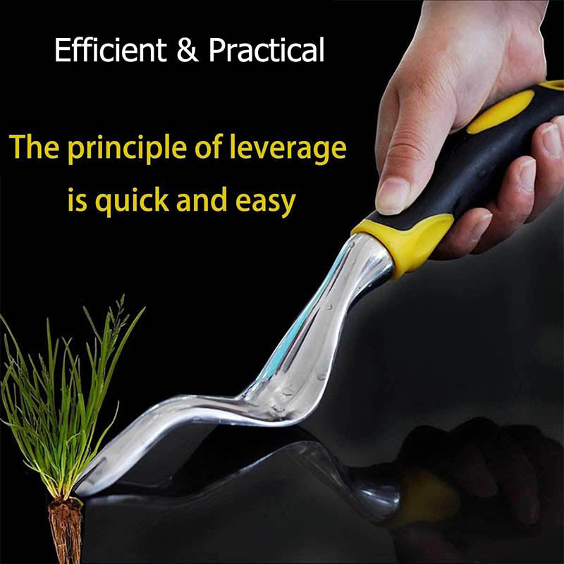 Home & LivingHand Weeder Tool Garden Weeding Tools with Ergonomic Handle Easy for Weed Removel Manual Weed Puller Bend for Garden Lawn Yard -Yellow