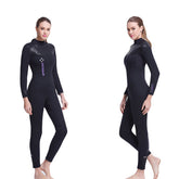 Adore 5MM SCR One-Piece Warm Wetsuit Surfing Suit Long Sleeve Swimsuit For Women-WDS4132-Black