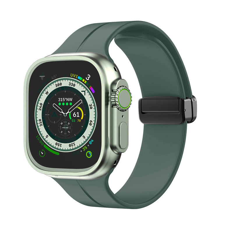 Magnetic Sports Band with Quick Release Soft Silicone for Apple Watch-6