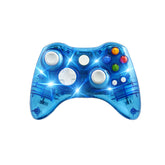 Wireless Controller Double Motor Vibration for Xbox 360 Windows-Blue