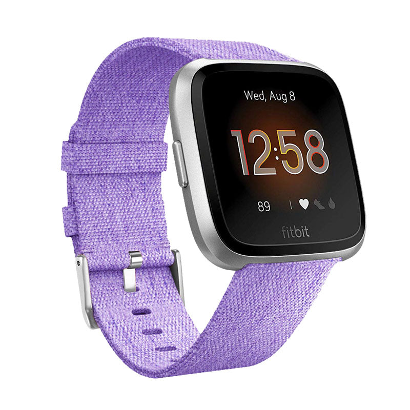 FB Watch Band Quick Release Replacement Wristband Breathable Strap For Fitbit Versa/Fitbit Versa 2/Fitbit Versa Lite For Women-Purple