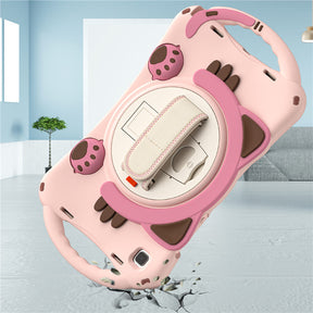CatA Samsung Tablet for Tab A7 10.4  T500/T505/T507/T505N Built-in Handle Stand With a Strap-Pink
