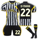 Juventus Home Jersey DI MARIA #22 Soccer Jersey Kids Adult 3-Pieces Jersey Kits