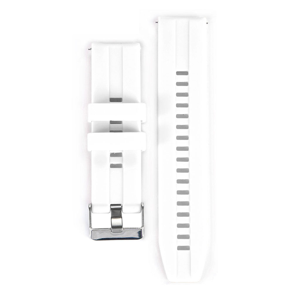 22MM Silicone Watch Bands Quick Release Strap Replacement Wristband For Huawei GT/Huawei GT 2 For Women-White