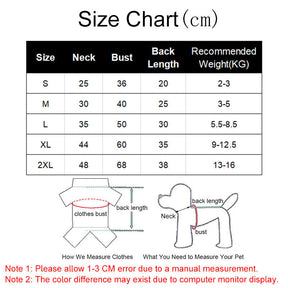 2 Pcs Dog Pajamas Flannel Red Printed Jacket Soft for Small Medium Dogs-Set2