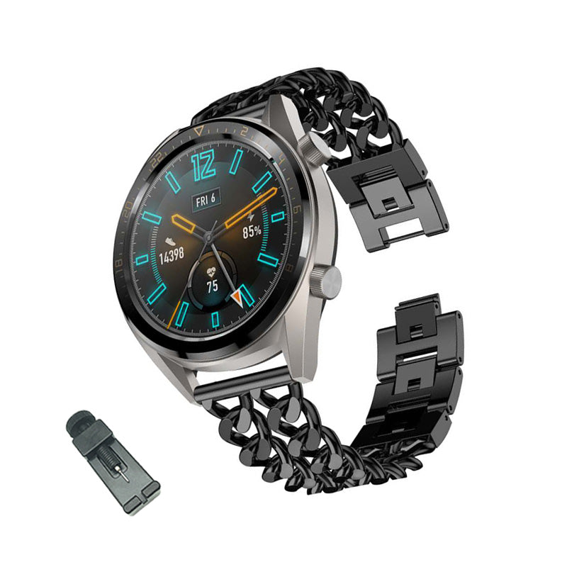 SP 20MM Stainless Steel Watch Band Quick Release Strap Replacement Wristband For Samsung For Women-Black