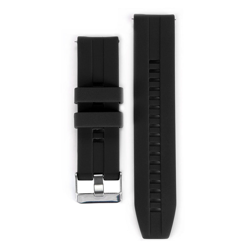 22MM Silicone Watch Bands Quick Release Strap Replacement Wristband For Huawei GT/Huawei GT 2 For Women-Black