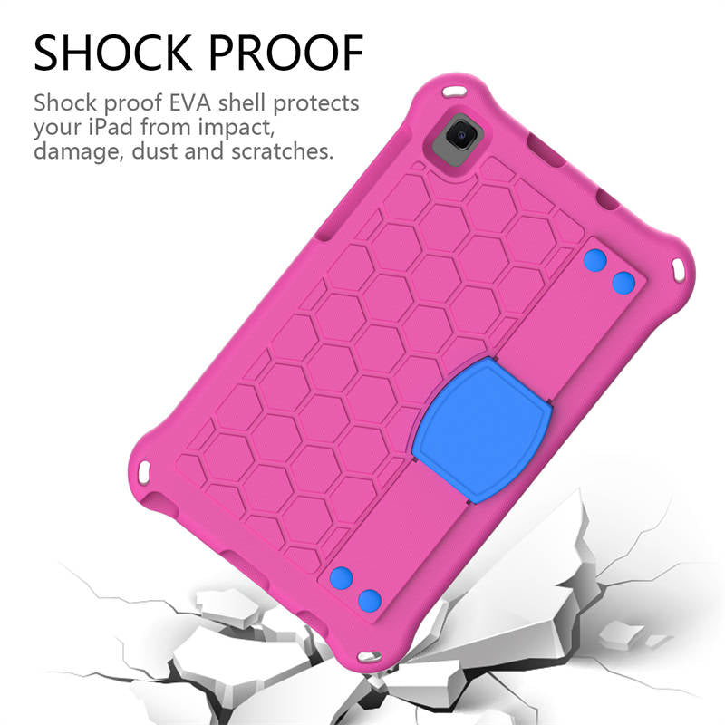 Hive Tablet Case For SamSung Tab A7 Lite 8.7(T220/T225) 2021/Tab A8 (P200/P225) 2019 Durable Stand Cover With Shoulder Strap-RoseBlue