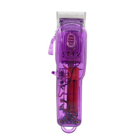 Clear DIY Back Housing Transparent Back Cover for Wahl 5-Star Series Magic Clipper Cordless 8148-Purple