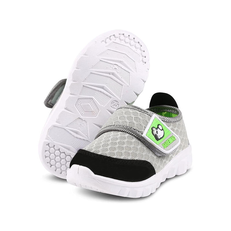 Baby Sneaker Shoes Breathable Mesh Athletic Casual Shoes For Boys Girls-Grey