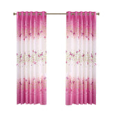 2 Panels Butterfly Flowers Printed Curtains for Girls Room 39 x 78 Inch