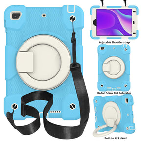 iPad Case For iPad Mini 4/5 with 360¡ãSwivel Stand-Sky Blue