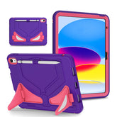 Kids Case Heavy Duty Shockproof with Kickstand for iPad 10th 2022-PurpleRosered