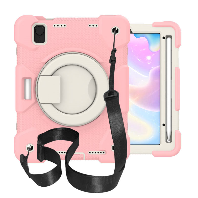 iPad Case For iPad Mini 6 with 360¡ãSwivel Stand-Cherry Blossom Powder