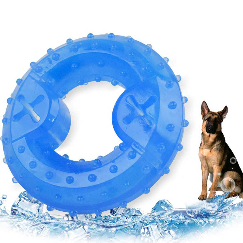 Pet Molars Cooling Chew Toys Freezable Teeth Cleaning for Dog-Ice Circle