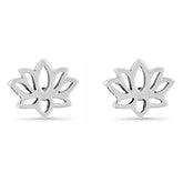 Lotus Blossom Flower Studs Earrings for Women