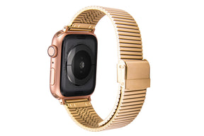 DZ Stainless Steel Metal Watch strap For Apple iWatch (Gold)