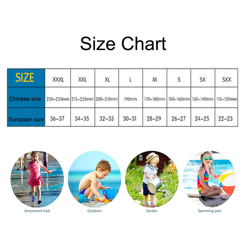 Kids Swim Water Shoes Quick Dry Non-Slip Barefoot Sports Shoes for Boys Girls-Yellow