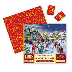 Advent Calendar 2023 Christmas Jigsaw Puzzles Countdown Calendars in 24 Boxes-F