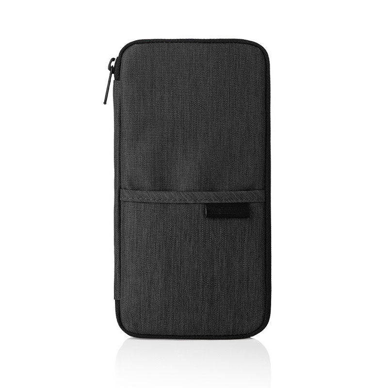 Family Travel Passport Wallet Document Organizer-Black