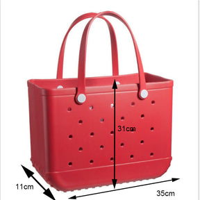 Waterproof Washable Tote For Beach Boat Pool Work School Sports-Red