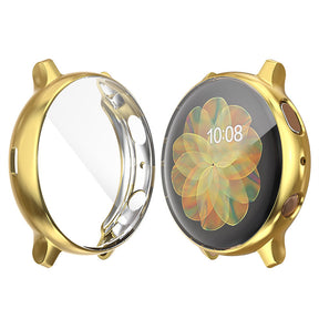 Full Coverage TPU Screen Protective Cover For Samsung Galaxy Watch Active 2 40 44mm-Gold