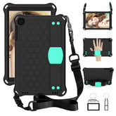 Hive SamSung Tab A 10.1 T510/T515(2019) Tablet Case Durable Stand Cover With Shoulder Strap-BlackAqua