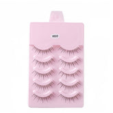 5 Pairs False Eyelashes Natural Curly 3D Lashes Set for Daily-x020