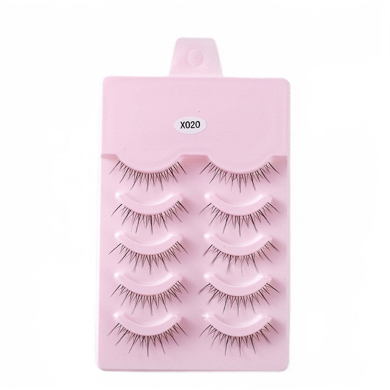 5 Pairs False Eyelashes Natural Curly 3D Lashes Set for Daily-x020