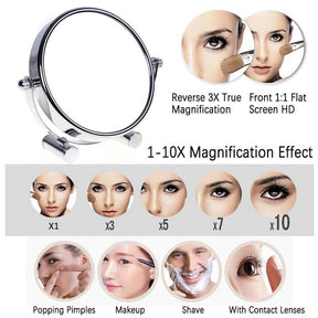 Home & Living5inch Double-sided Magnification Shaving Makeup Mirror