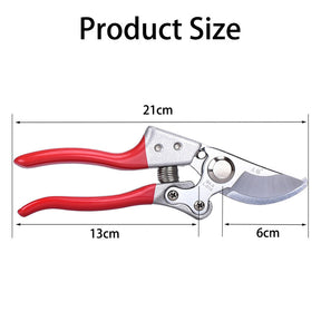 21cm Garden Shears Tree Trimmers Secateurs Hedge & Garden Shears Clippers for Plants Gardening Trimming Garden Tools -Red