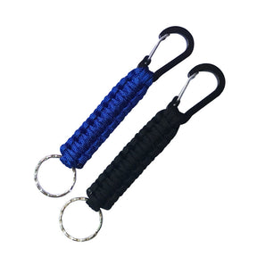 2 Pcs Paracord Keychain with Carabiner for Backpack Camping-8