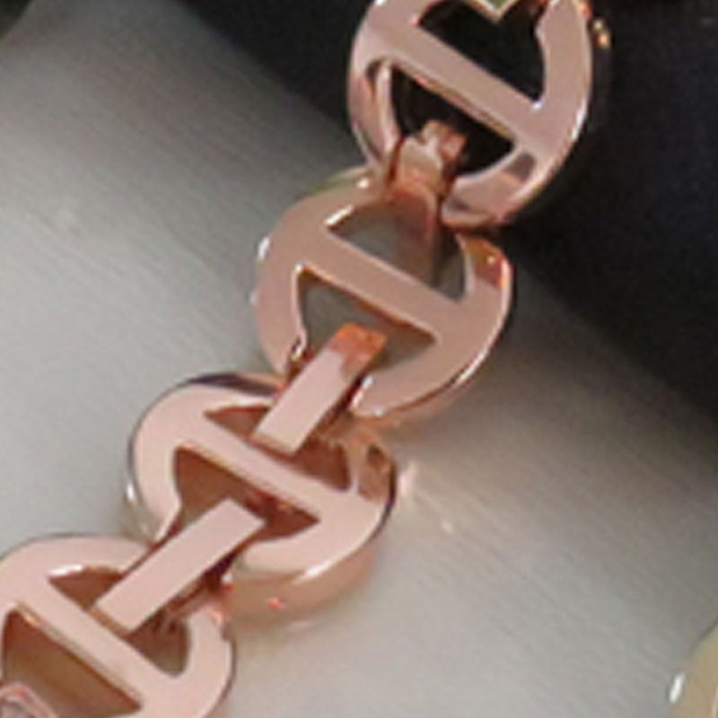 O Shape Watch Band Business Stainless Steel Wristbands for Apple IWatch Series SE/1/2/3/4/5/6 For Women-Rose Pink