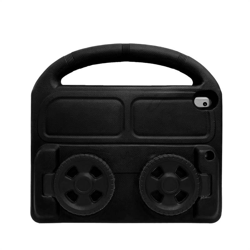 Wheel iPad Case For iPad 7/8/9 Air 3 Pro 10.5 inch Shockproof Stand Cover With Handle Stand-Black