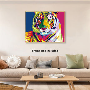 Paint by Numbers for Adults,DIY Canvas Oil Painting Kit Digital Painting for Kids Beginner Home Living Room Decorative 16 X 20 Inch-Tiger