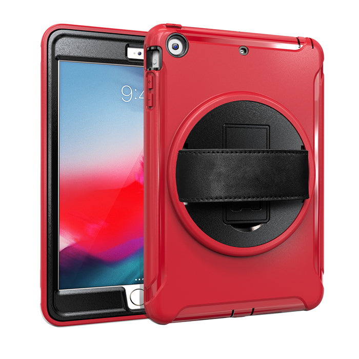 Spider Man 3-Layer Multi-Function Case Hand Strap Tablet Shell 7.9 inch For iPad Mini 1/2/3-Red