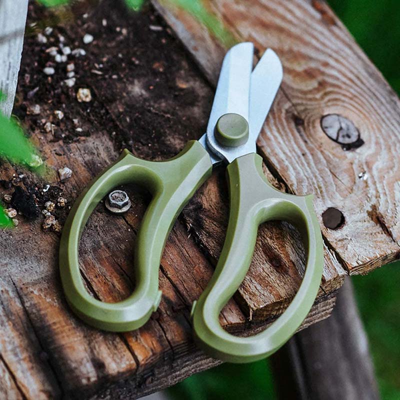 Floral Scissors Premium Steel Garden Plant Trimming Tools for Gardening Flower Arrangement -Green