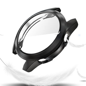 TPU Screen Protector Case For Huawei Watch GT2 42mm&46mm with HD Tempered Glass-Black