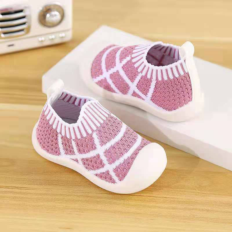 Toddler Shoes Baby First-Walking Trainers Toddler Infant Boys Girls-C004Pink