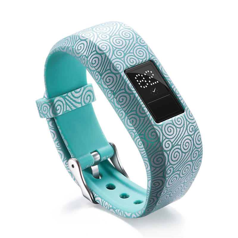 Compatible With Garmin Vivofit JR /Vivofit 3 Soft Silicone Colorful ReplacementWristbands-Color17