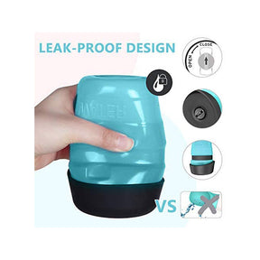 Pet Portable Water Bottles Safety Silicone Collapsible Bottle for Travel 520ML-Blue