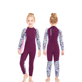 Adore Kids Wetsuit 2.5mm Warm One-piece Long-sleeved Thickened Wetsuit For Big Kids -M150557K-Purple