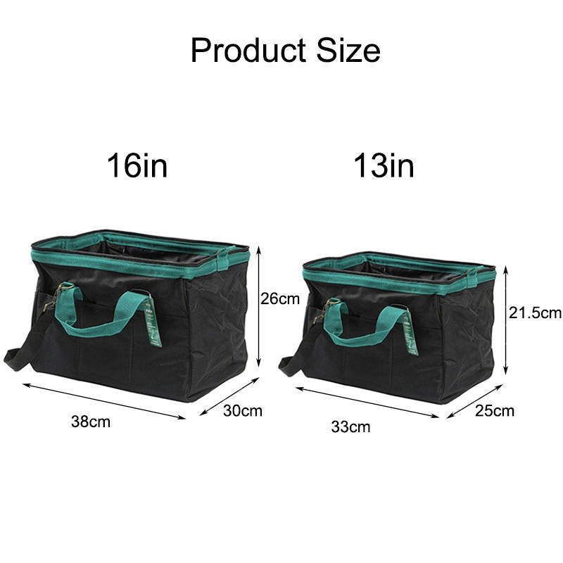 Portable Tool Bag with Waterproof Construction and Multiple Pockets