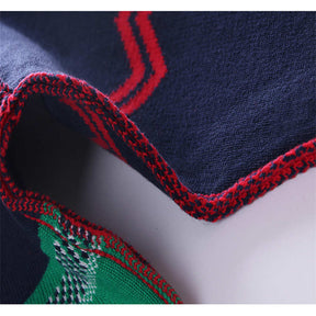 Toddler Boys Long Sleeve Knitted Sweatshirts Cartoon Dinosaur V-Neck Cardigan Sweaters-NavyBlue