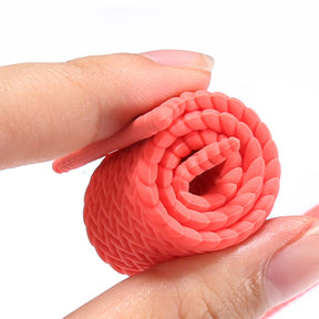 Soft Silicone Solo Loop Braided Wristbands Replacement Strap for iWatch Series SE/6/5/4/3/2/1-FreshPink